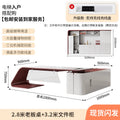 2.8m boss desk+ 3.2m file cabinet
