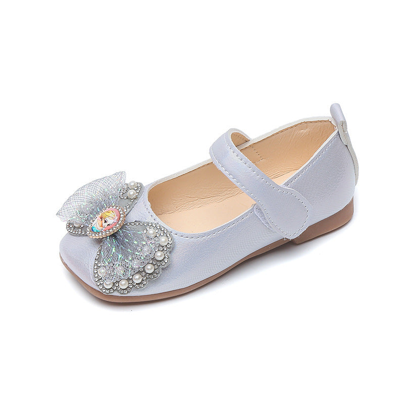 summer new princess shoes fashion soft sole baby shoes velcro performance shoes breathable children's shoes girls