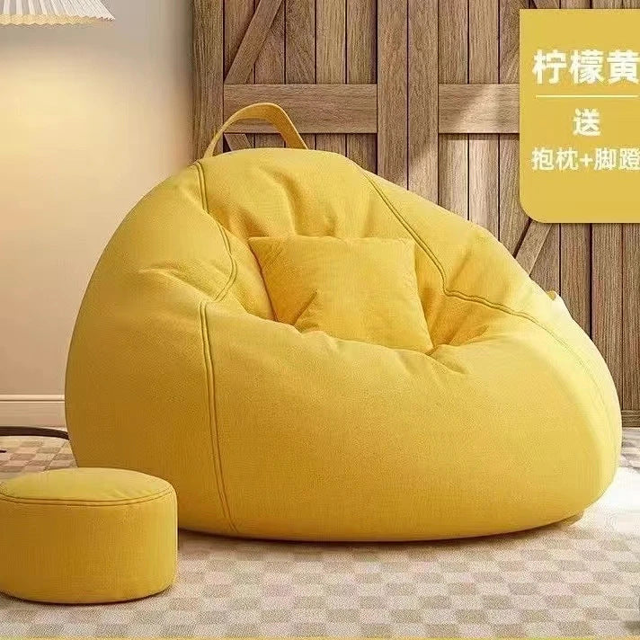 Factory direct lazy sofa single bean bag small apartment living room balcony chair bedroom tatami lounge chair pouf