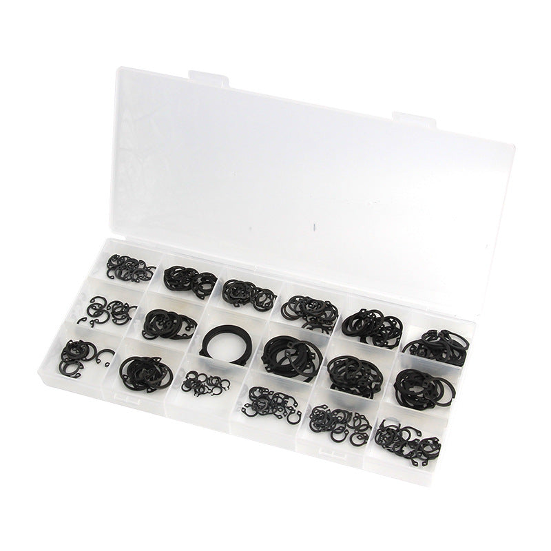 E-type open spring 120pcs boxed metal spring gasket 304 stainless steel shaft retaining ring meson