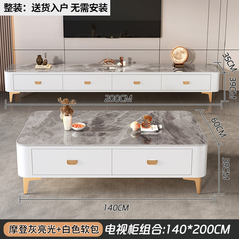 Accessible luxury solid wood coffee table small apartment living room for homecasual modern tea table new arrival small apartment office small table