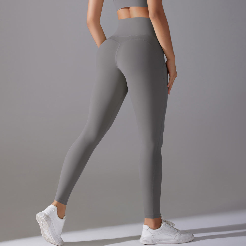 European and american high-waisted, tight-fitting, butt-lifting yoga pants - barely-there feel, antibacterial, no-panty-lining needed, quick-dry leggings for running, training, and fitness