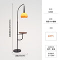 American retro floor lamp - bedside lamp for bedroom, decorative accent for living room sofa, multifunctional standing floor lamp for hotel rooms