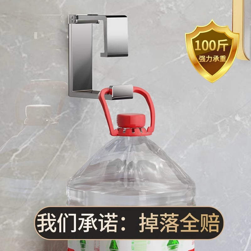 Stainless steel washbasin hook non-punching bathroom basin storage rack toilet shelf bath basin hanging basin artifact