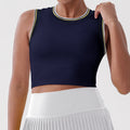 European pleated skirt yoga high waistfashion tape tennis uniform suit breathable badminton golf short skirt for women
