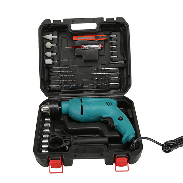 New  impact drill set, household hand drill power tool set, multi-functional impact drill set