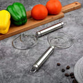 304 stainless steel double coil manual danish dough beater and dough mixer salad mixing tool