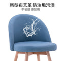 Computer chair for homesolid wood dining chair casualsittingplaid study desk stool girl bedroom makeup chair designer