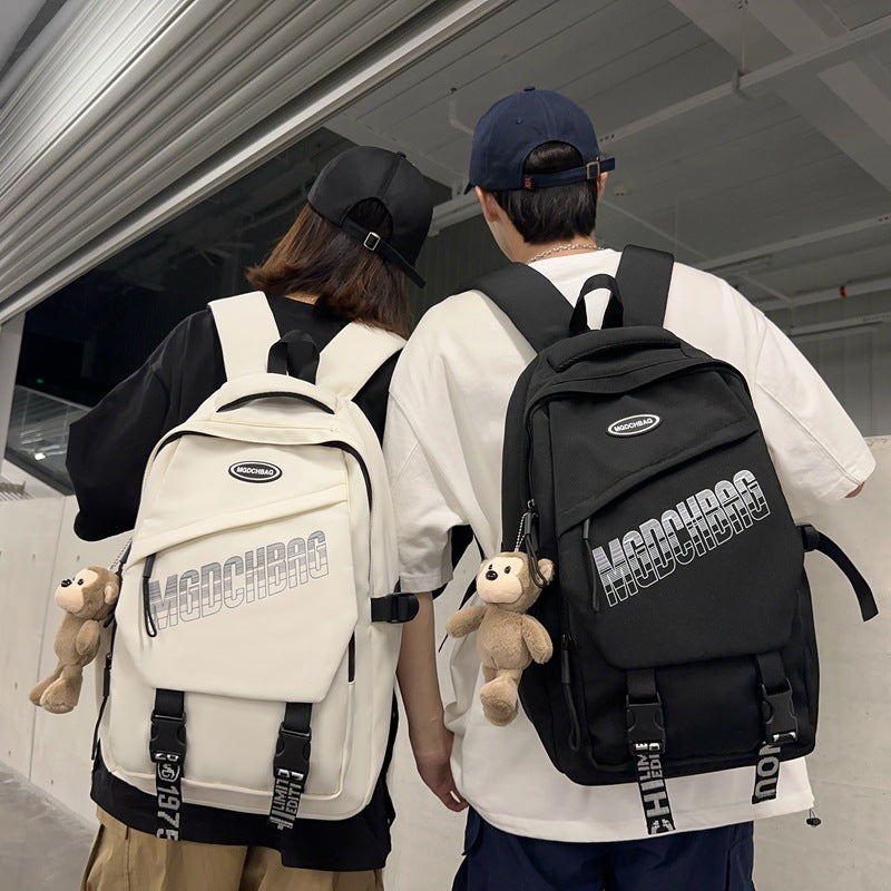 Spring and summer large-capacity junior high school students backpack schoolbag travel computer backpack business leisure commuter backpack