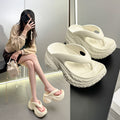 Flip-flops for women, indoor and outdoor wear, thick soleeva, shit-stepping fashion, outwear beach ins korean style flip-flops for women