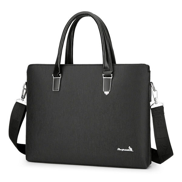 Fashion handbag New men's computer bag Simple meeting bag Business Oxford cloth Casual large-capacity briefcase