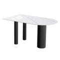 Rock slab dining table small apartment island small apartment all-in-one modern casualfor home cream style wall dining table
