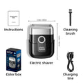 mini electric reciprocating shaver - fast charging, portable, car-mountable men's razor for home and travel