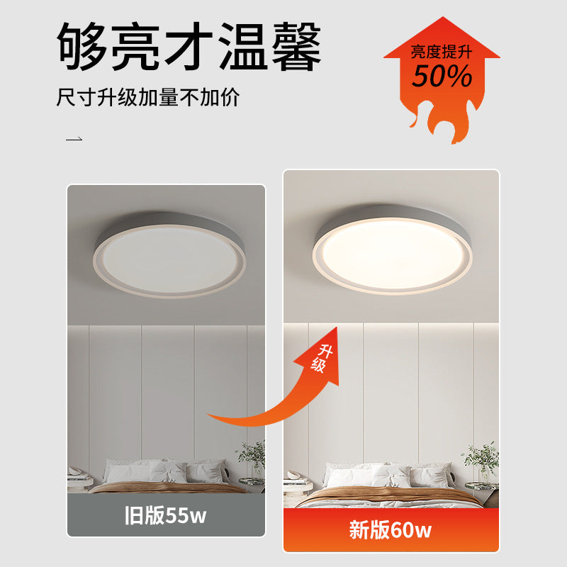 LED bedroom ceiling light modern simple bedroom light Nordic cream wind eye protection children's master bedroom lighting