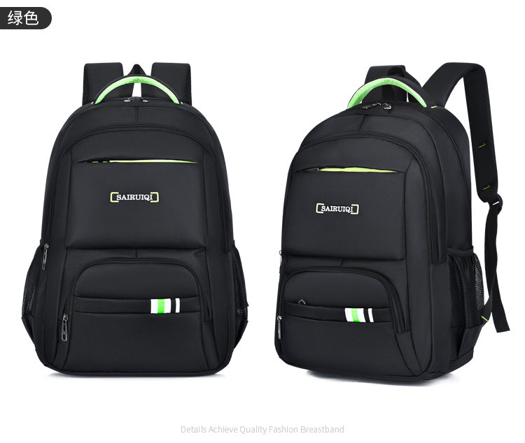 New men's business commuter computer backpack simple casual outdoor backpack large-capacity schoolbag wholesale
