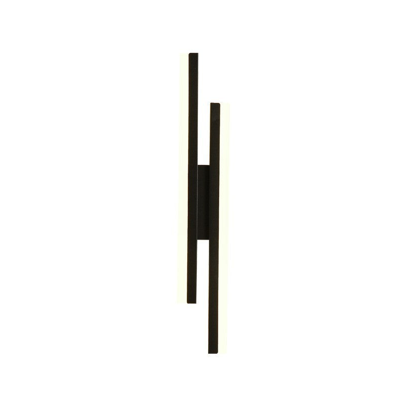 Modern minimalist linear wall sconce - bedroom bedside, living room background, wall lamp - minimalist light luxury aisle corridor led light