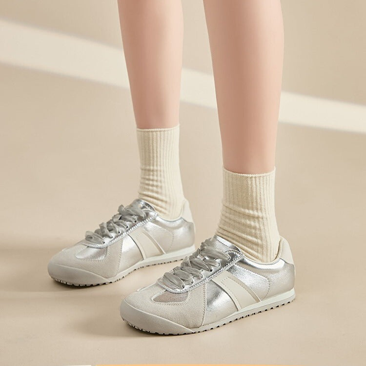 Argan shoes women's summer thin breathable white shoes 2026 new arrival ballet training shoes popular lightweight dad shoes