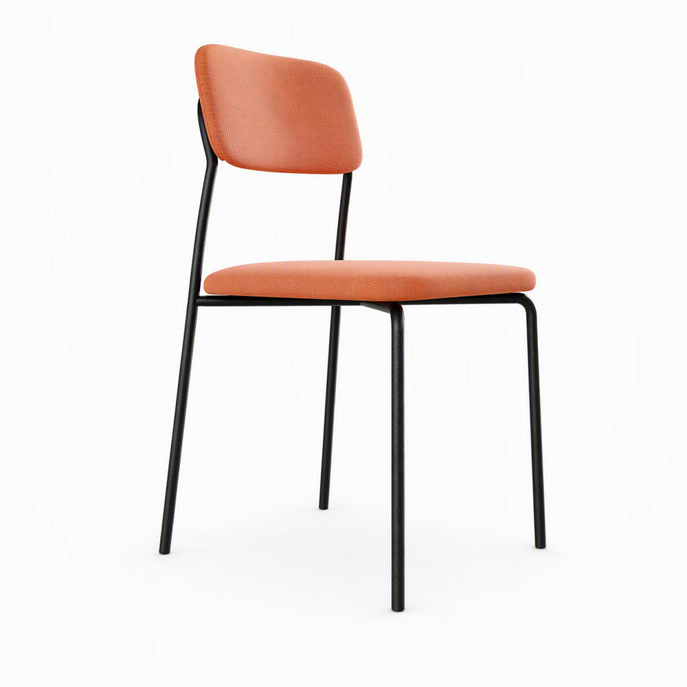 Customized cross-border accessible luxuryclassy iron milk tea restaurant for home backrest chair exported italian normcore dining chair