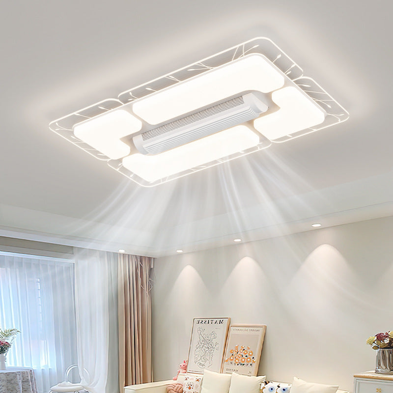 Bladeless fan eye protection LED full spectrum whole house room ceiling light living room bedroom Zhongshan lighting modern and simple