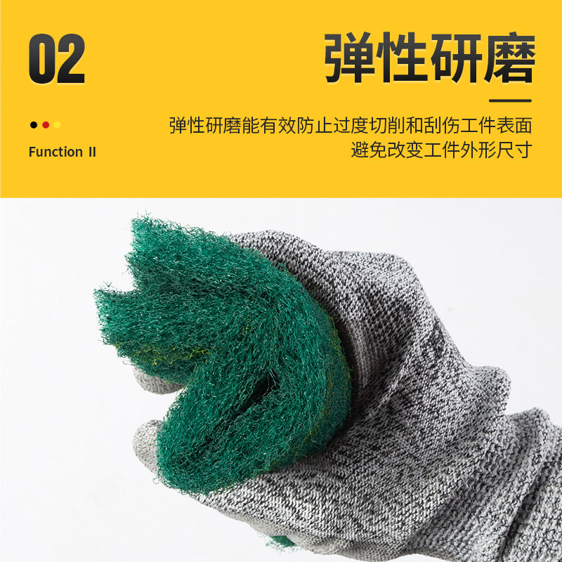 阿斯兰百洁布加厚不锈钢打磨拉丝金刚砂工业除锈尼龙菜瓜布抛光片