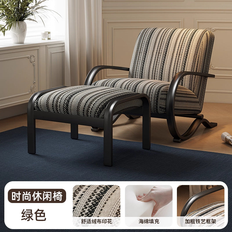 Solid wood sofa chair burke chair living room bedroom home single chair furniture designer rocking chair space capsule high backrest