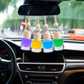 Car perfume pendant, car interior aromatherapy ornament, wooden car accessory, premium aromatherapy essential oil, long-lasting subtle fragrance