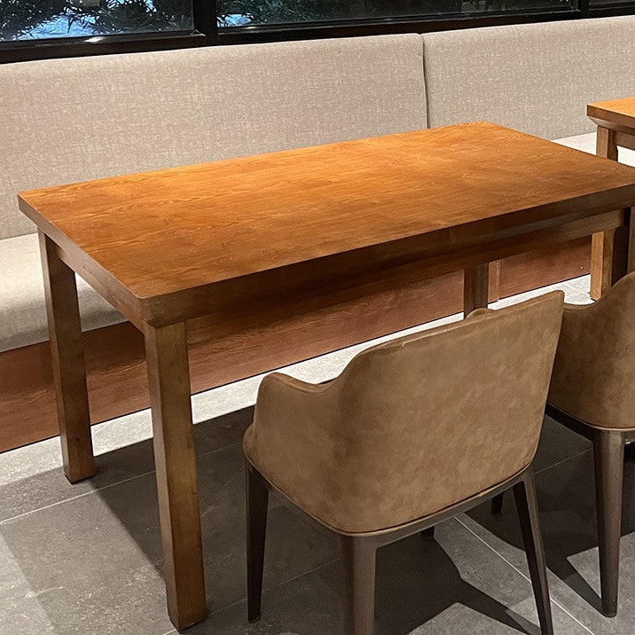 Solid wood cafe table and chair theme restaurant hotel Japanese material baking shop tea restaurant Western restaurant table and chair combination commercial