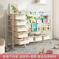 Mobile bookshelf home picture book rack children's reading baby bookcase multi-layer toy floor storage simple storage rack