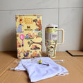bestseller: winnie the pooh stanley collaboration stainless steel insulated tumbler - perfect for outdoor adventures!