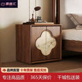 Song dynasty aesthetic black walnut entryway cabinet - modern chinese style solid wood storage console table - stackable storage combination unit