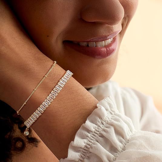 Xizhuo jewelry accessible luxury full diamond accessible luxury 2023 jewelry high carbon diamond bracelet sterling silver plated 18k white golden diamond silver chain