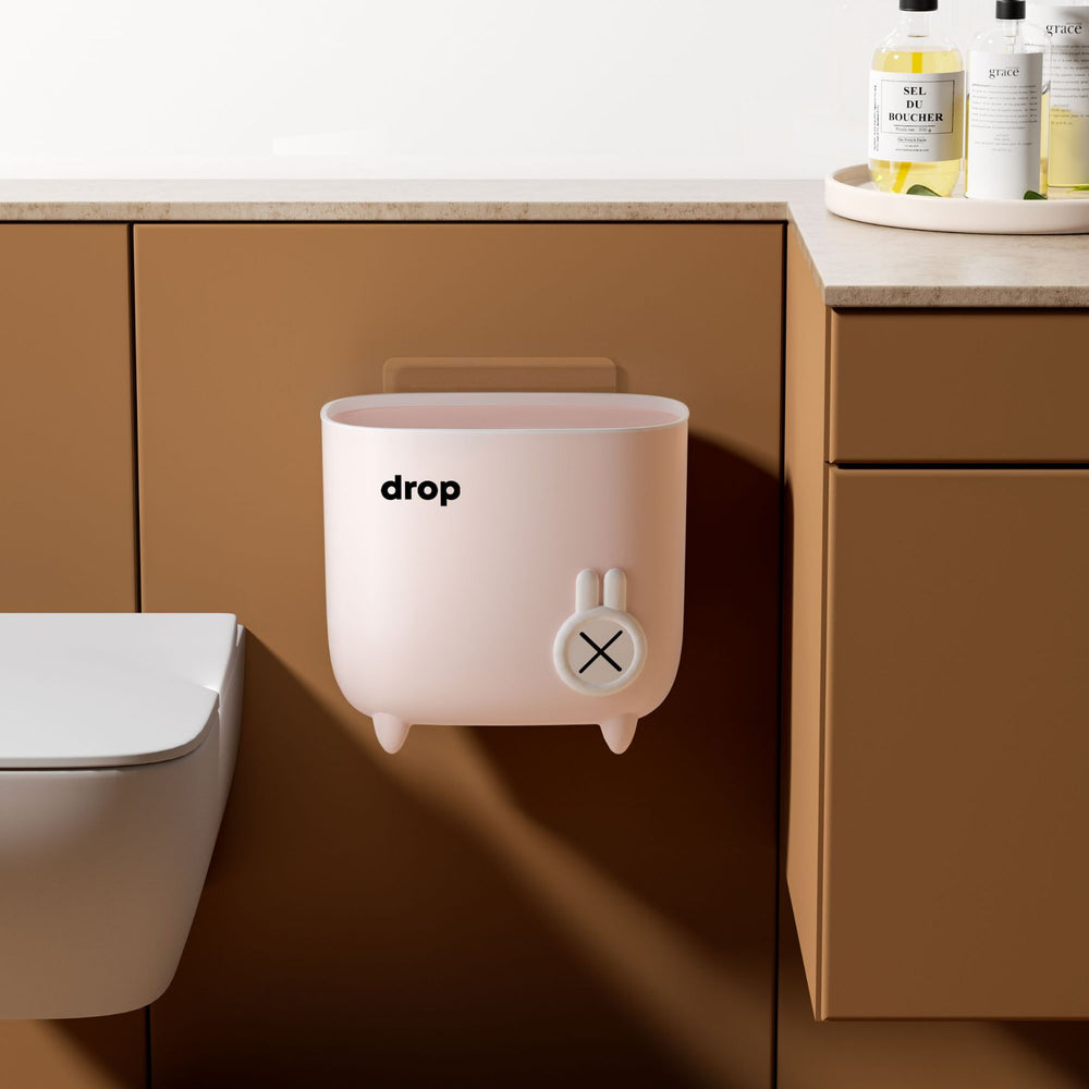 For homewall-mounted trash can kitchen toilet cabinet door hanging storage bucket wall-mounted trash can with lid kitchen waste bucket