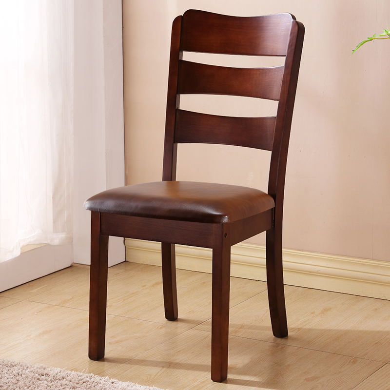 Solid wood chair backrest dining chair - comfortable for extended use - chinese style restaurant minimalist wooden dining chair