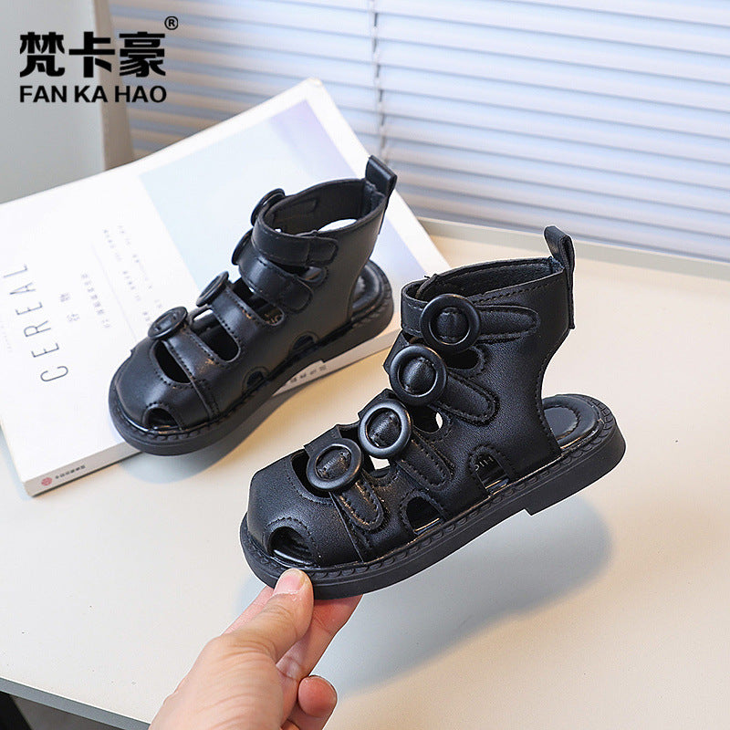 Girls' fashion roman sandals - new korean style summer  collection - casual soft-soled beach shoes for kids