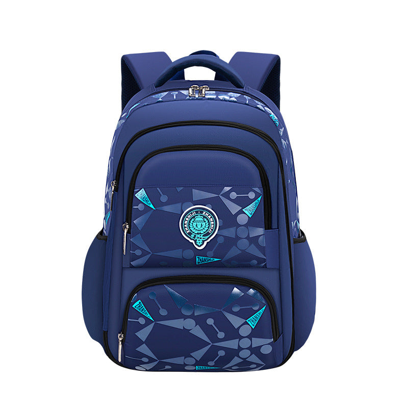 Manufacturer customizes primary school school bags for grades 1-6, refrigerator door-opening type, logo change,  wholesale, and double shoulders to reduce the burden
