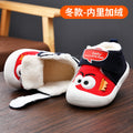 Baby walking shoes for girls, autumn/winter infant shoes, toddler shoes (0-1-2 years), soft sole fleece-lined cotton shoes, baby boy shoes