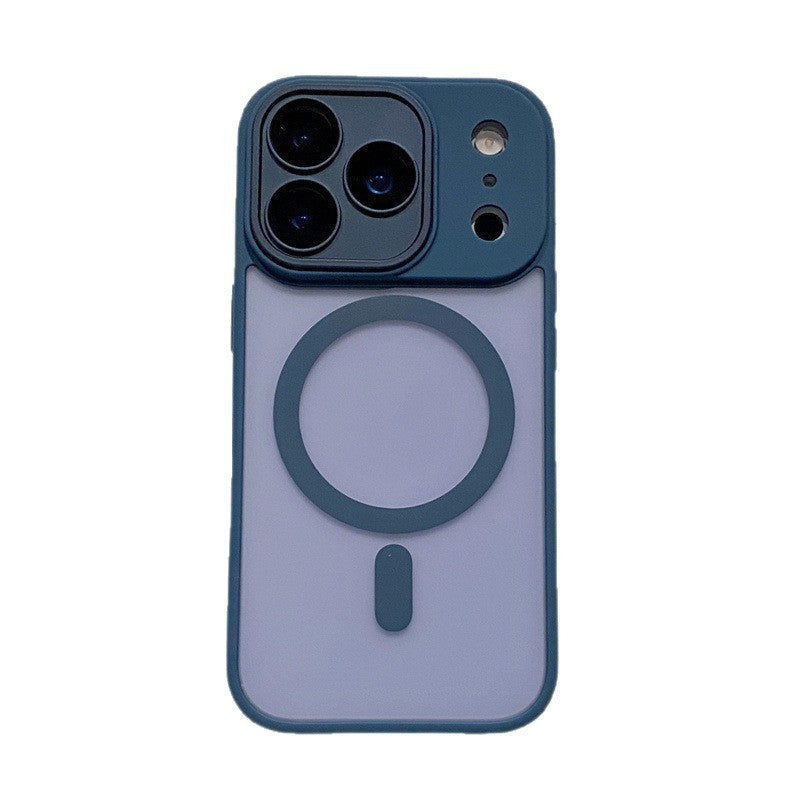 Yadun skin-feeling frosted magnetic suction suitable for apple 17pro mobile phone case iphone16/15 lens film anti-fall sheath