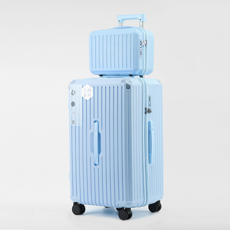 Large-capacity suitcase female trolley case student 30-inch thickened child and mother password box 26-inch anti-drop suitcase male