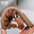 Vancahao kids baotou sandals  summernew arrivalchildren's casual beach shoes girlcut out sandals