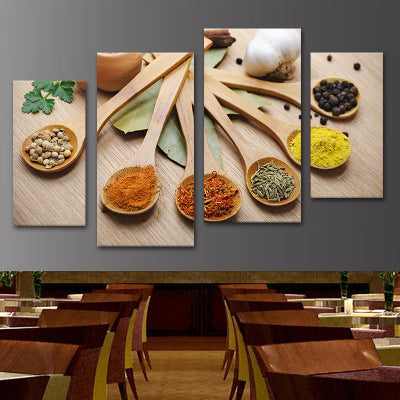 Hotel decorative painting hot pot restaurant box hanging painting creative restaurant barbecue shop seasoning wall background mural