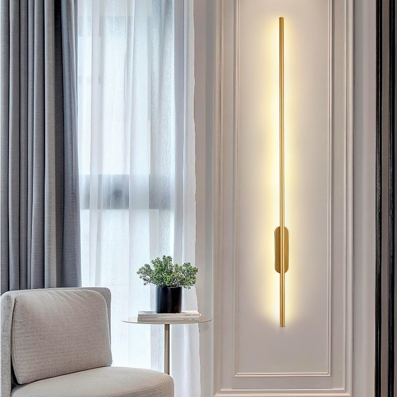 Modern minimalist light luxury grid lamp, minimalist living room tv background wall light, bedroom bedside light, linear wall sconce
