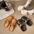 2025 new women's closed-toe half slippers, summer outdoor flat sandals, trendy birkenstock-style slip-on mules