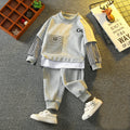 Kids' fall outfit: boys' hoodie set - spring/autumn  new arrival - faux two-piece, street style cool, big & tall kids' activewear