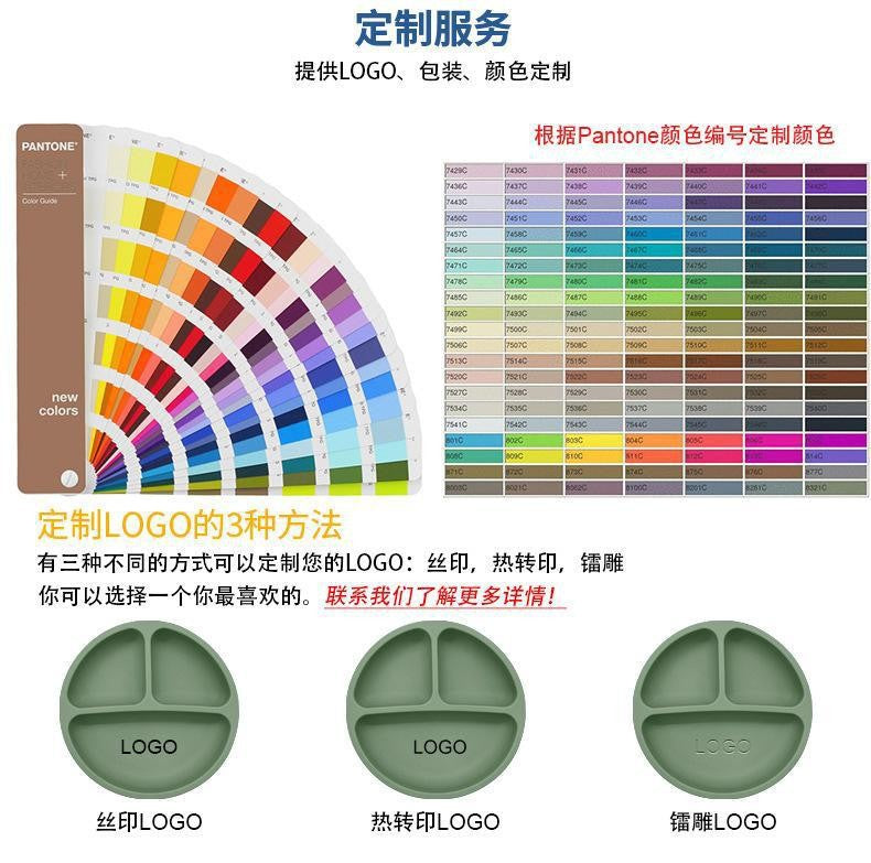 Oem personalized cartoon goldfish food grade silicone divided dinner plate kids learning to eat tableware cartoon silicone dinner plate