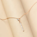 Wholesale autumn/winter sweater necklaces - european & american cross-border e-commerce jewelry, geometric diamond-studded minimalist choker for women