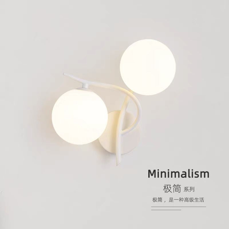 Artistic bedside wall lamp staircase balcony led wall sconce bedroom bedside light double head living room aisle room wall light