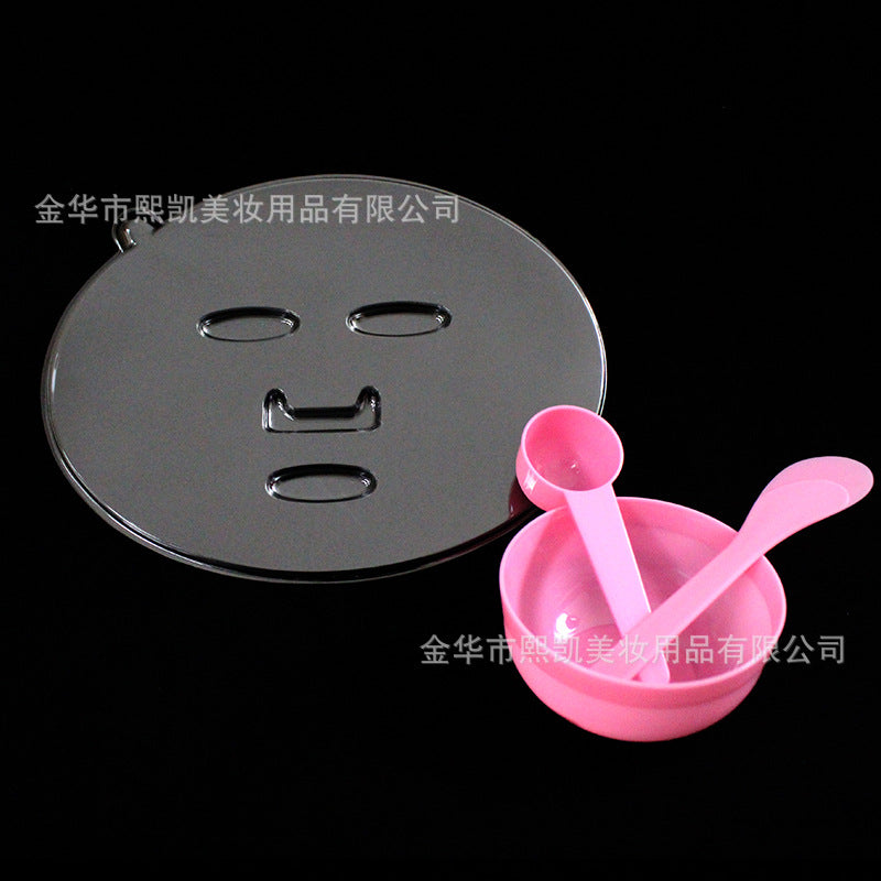 Beauty mask tool set: pvc mixing tray, mask bowl, mixing spatula, measuring spoon, seaweed mold - multifunctional combo