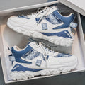 Men's spring outdoor wear-resistant chunky sole high-top sneakers - youth casual versatile high-style trendy dad shoes