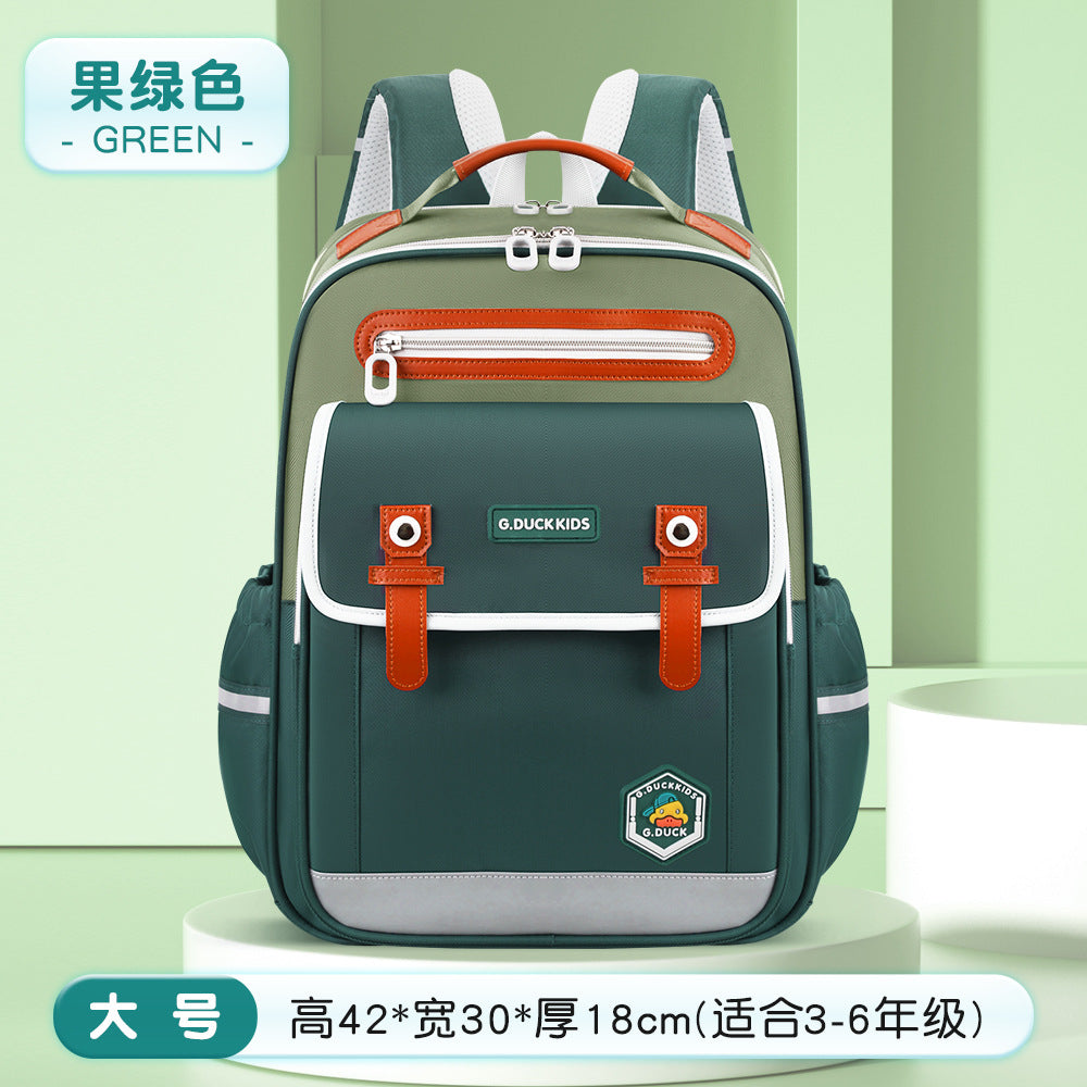 Factory direct: little yellow duck cloud elementary school backpack - available now! perfect for grades 1-6, boys and girls. spine-protecting, lightweight design for kids
