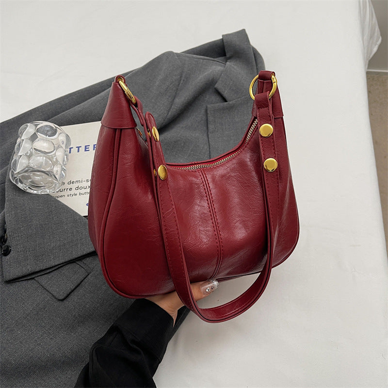 new arrivaleasiest for match armpit bag women's retro texture trendyniche style shoulder bag fashioneasiest for match crossbody bag